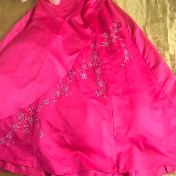 $150= 75 City  Triangles Pink Prom Maxi Junior Dresses Size 9 (90s Y2K) - Picture 5 of 16